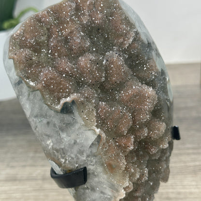 Zucker-Druzy-Kristallcluster mit kompakter Kristallstruktur