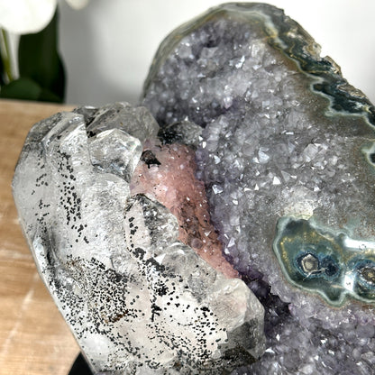 Kalzit-Formation groß mit kristalliner Tiefenstruktur