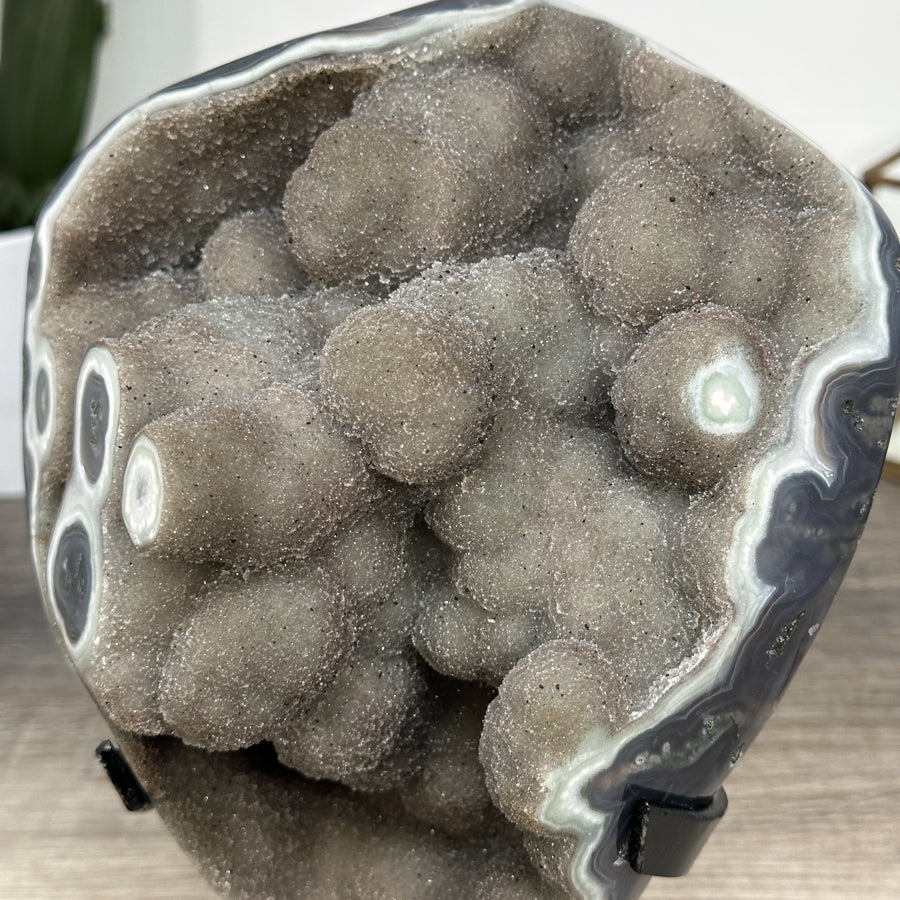 Achat-Jaspis-Kristallformation mit natürlicher Mineralstruktur