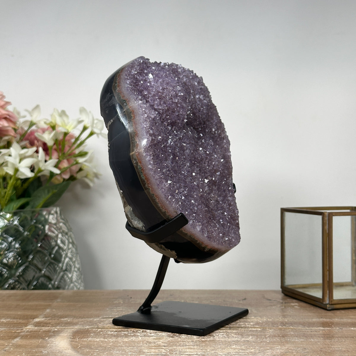 Amethyst-Cluster mit natürlicher Kristallformation