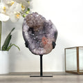 Amethyst-Kristallcluster mit zart rosigem, schimmerndem Glanz