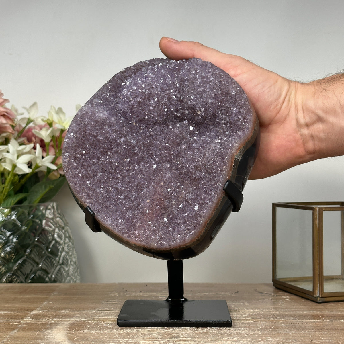 Amethyst-Cluster mit natürlicher Kristallformation