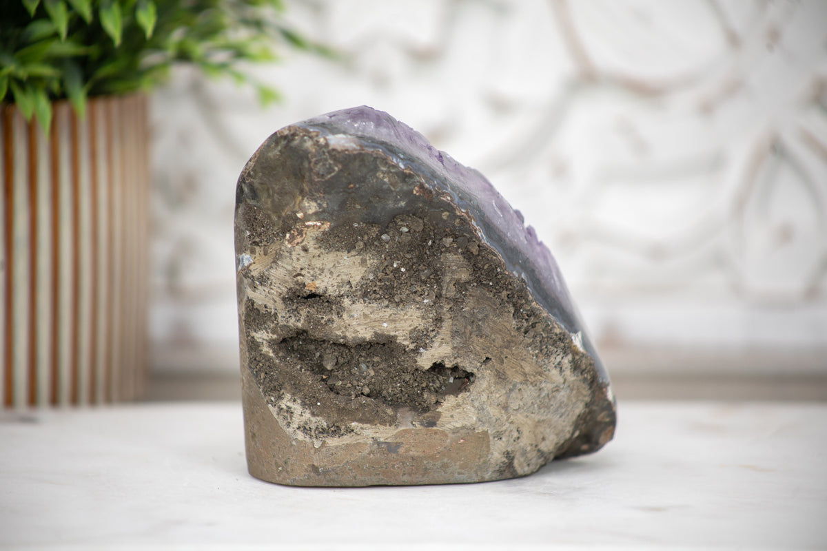 Amethyst-Druse mit dicht gewachsener, violetter Kristallstruktur