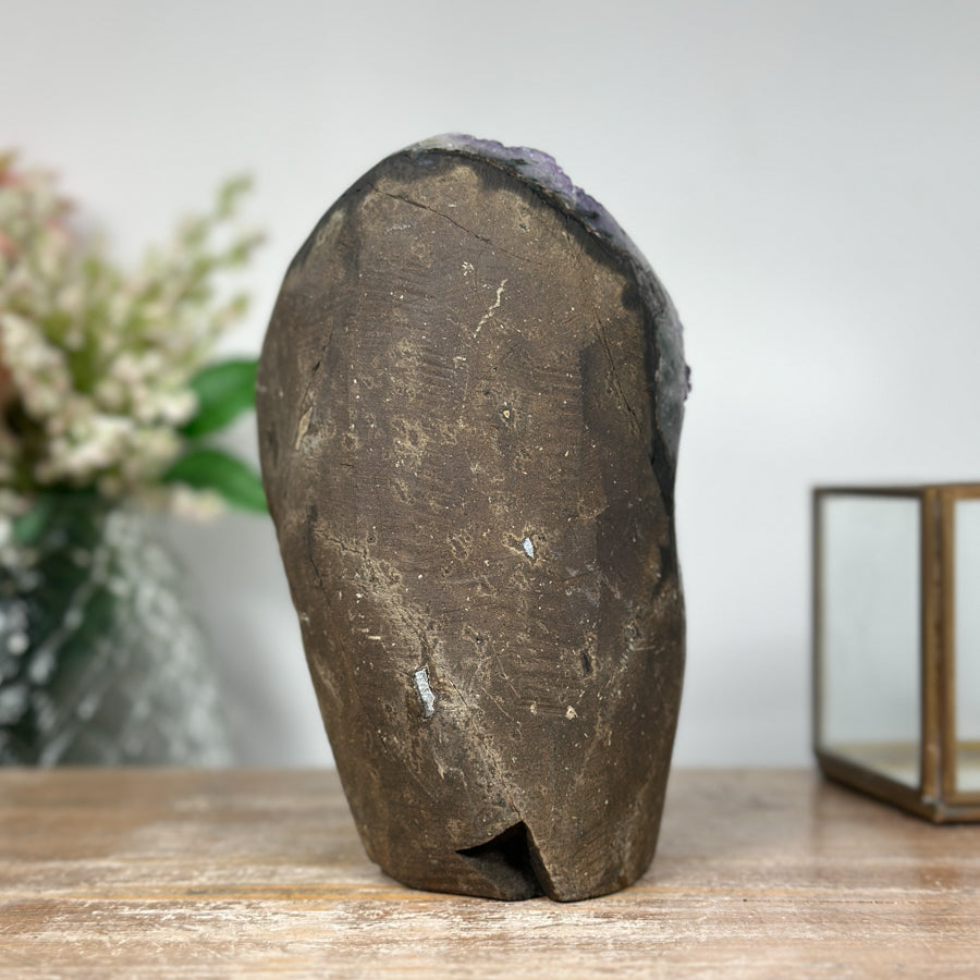 Amethyst-Kathedrale mit aufwendiger, stalaktitischer Kristallbildung