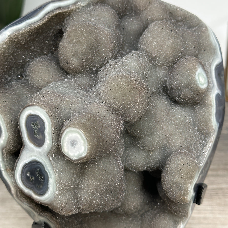 Achat-Jaspis-Kristallformation mit natürlicher Mineralstruktur