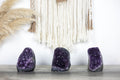 Amethyst-Kathedralen-Set mit imposanter Kristallarchitektur