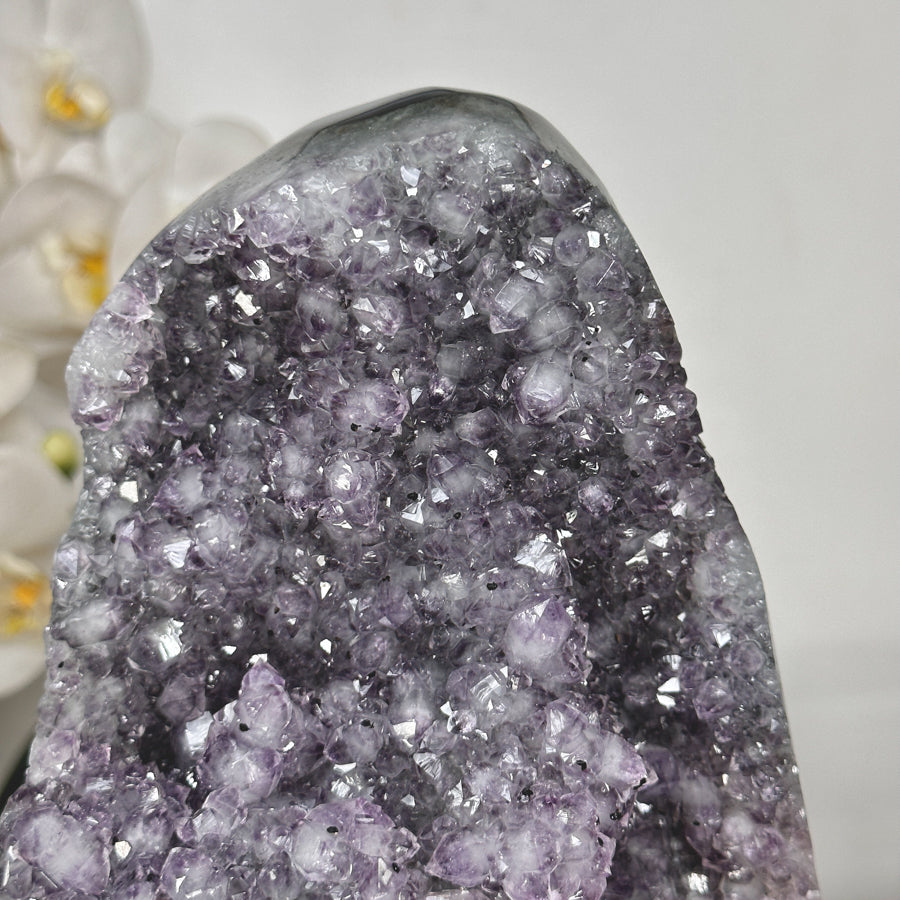 Spirit-Amethyst-Exemplar mit vielschichtiger Kristallstruktur