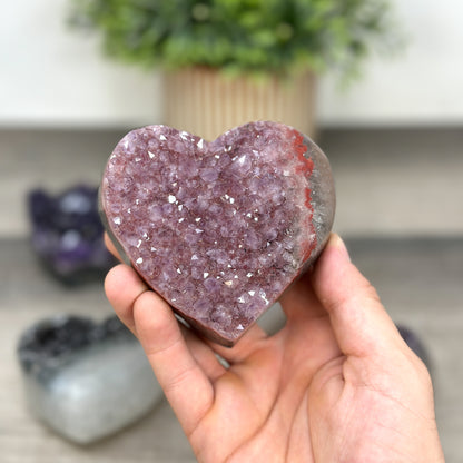 Mineralien-Herzset 5-teilig, mit ausdrucksstarker Mineralmischung