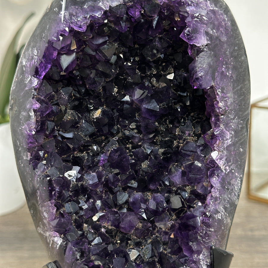 Amethyst-Geode mit offener, harmonischer Kristallarchitektur