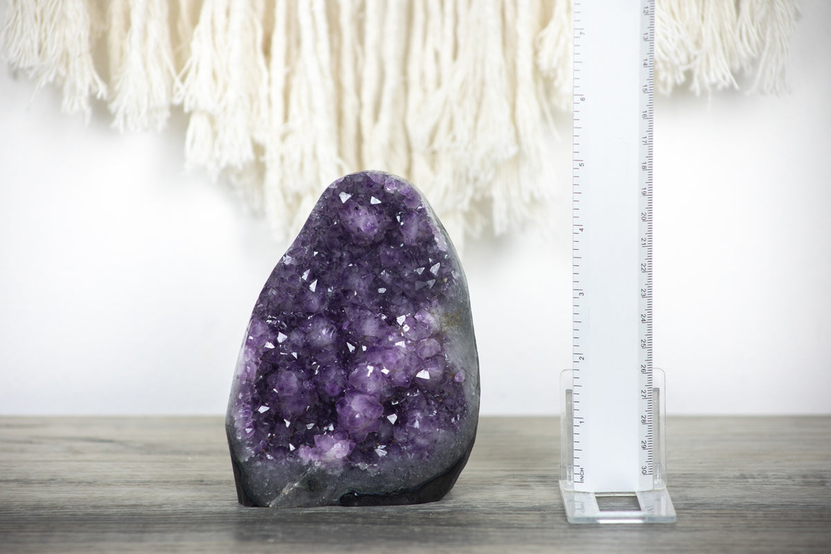 Amethyst-Kathedralen-Set mit imposanter Kristallarchitektur