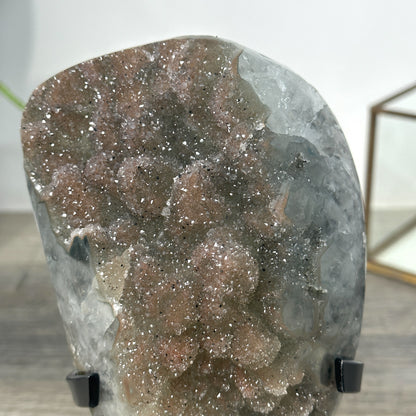 Zucker-Druzy-Kristallcluster mit kompakter Kristallstruktur