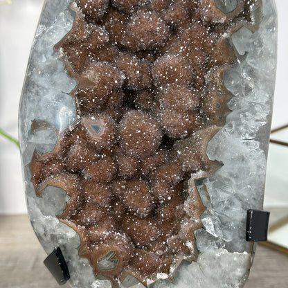 Zucker-Amethyst-Exemplar groß mit fein kristalliner Oberfläche
