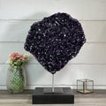 Amethyst-Kristallcluster XL mit massiver Kristalllandschaft, in exklusiver Premiumqualität