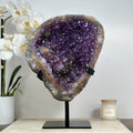 Amethyst-Geode XXL mit einzigartigen Hämatit-Einschlüssen