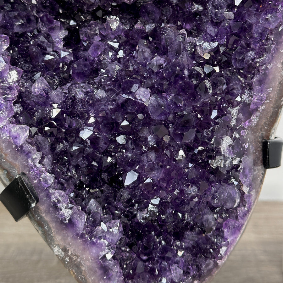 Amethyst-Kristall groß mit natürlich funkelnder, wunderschöner Spitzenarchitektur
