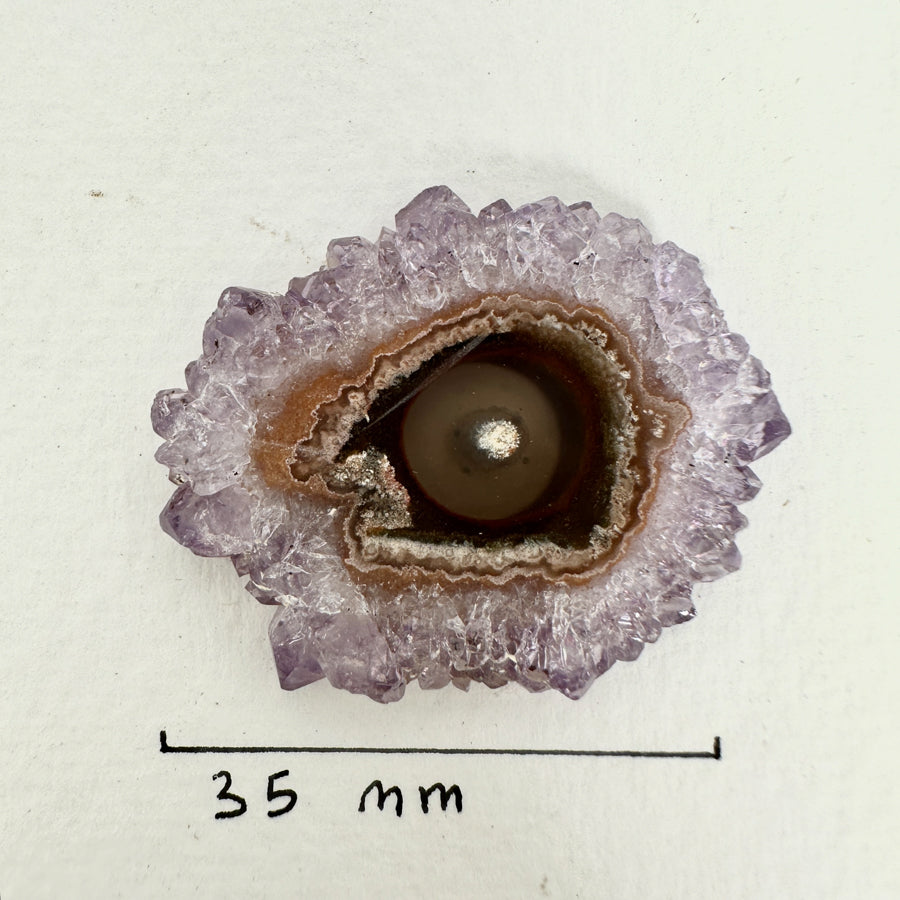 Stalaktiten-Scheiben mit natürlicher Mineralstruktur