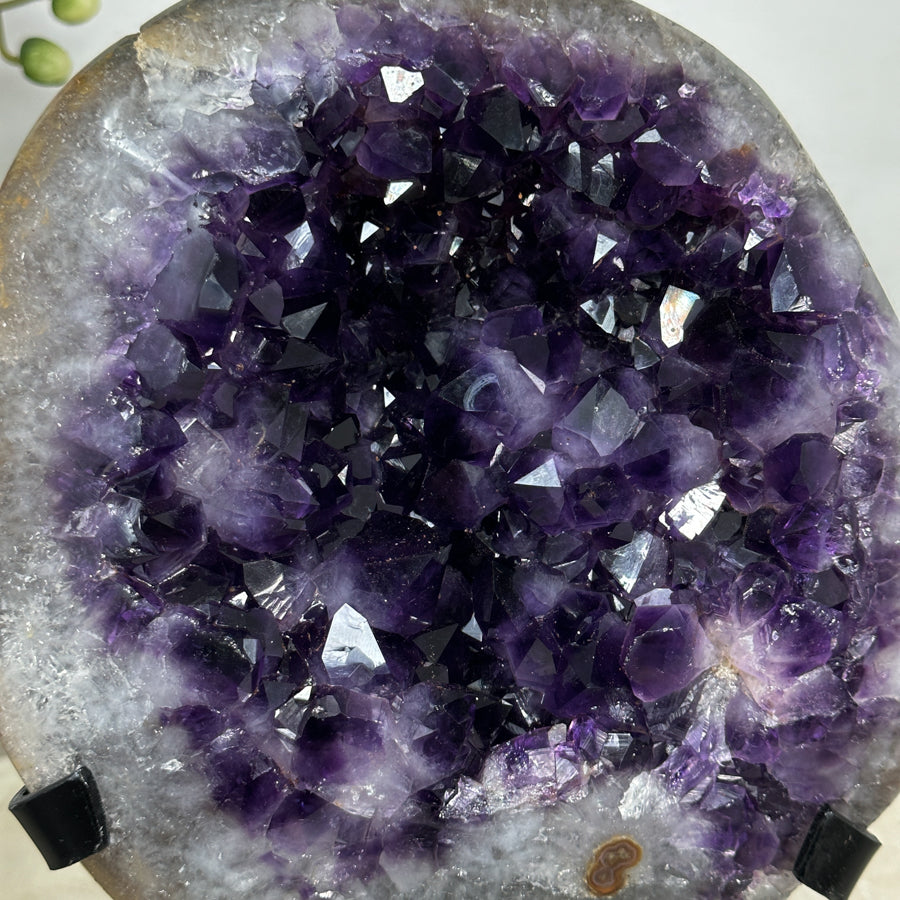 Amethyst-Geode groß mit intensiv dunkler Farbzone