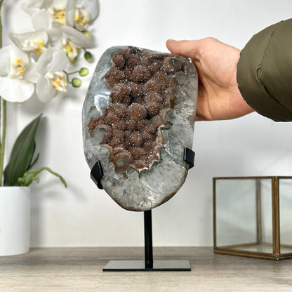 Zucker-Amethyst-Exemplar groß mit fein kristalliner Oberfläche