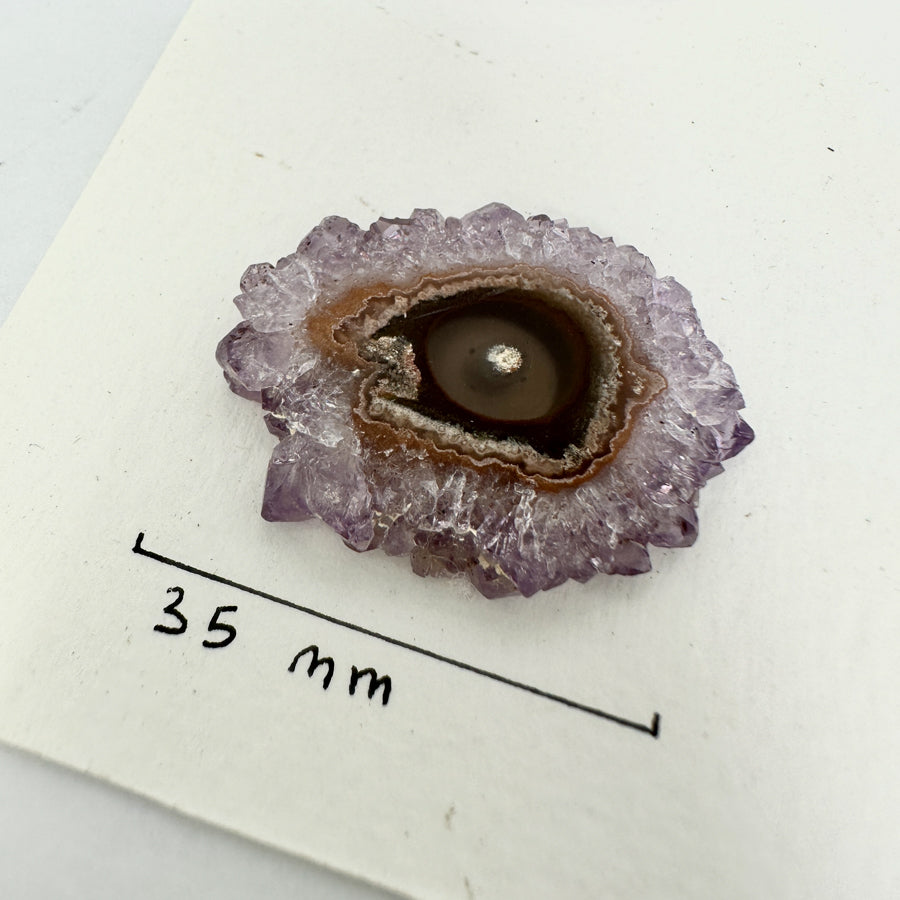 Stalaktiten-Scheiben mit natürlicher Mineralstruktur