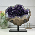 Amethyst-Geode XL mit monumentaler Innenöffnung, in exklusiver Premiumqualität