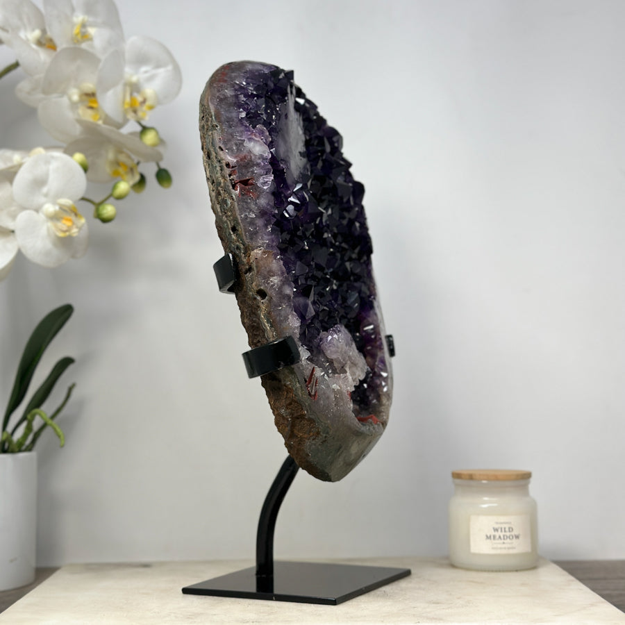 Amethyst-Kristall groß mit klar definierter Kristallstruktur