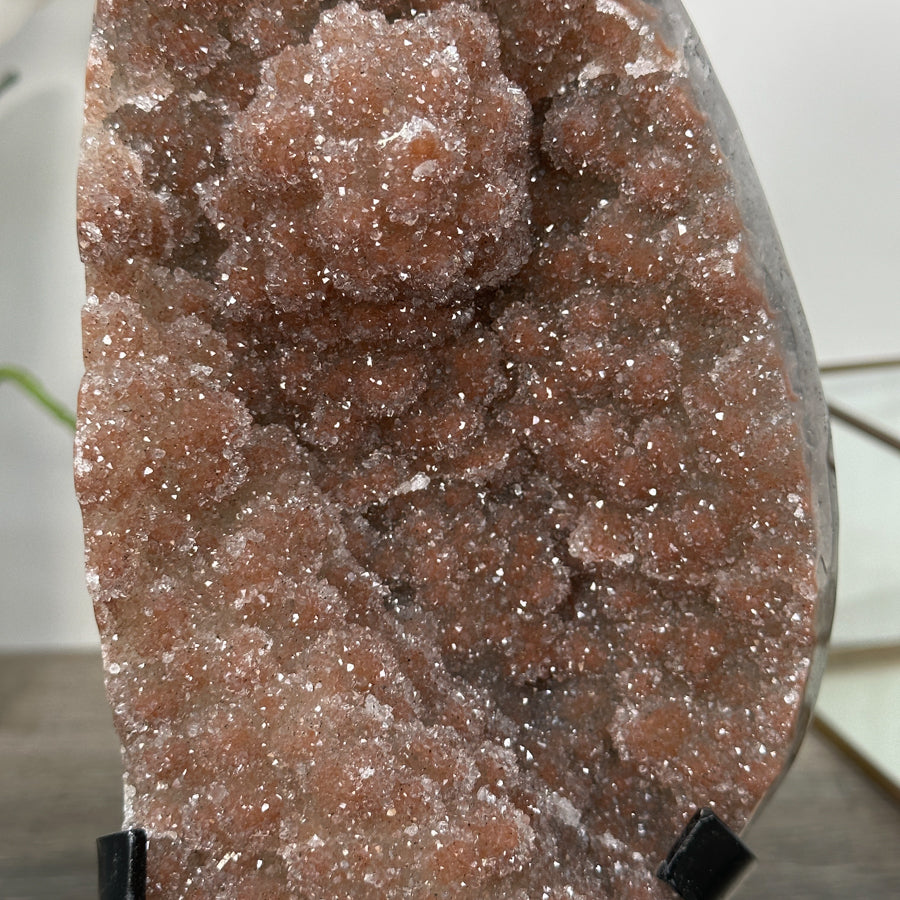 Zuckerquarz-Kristall mit fein glitzernder, kompakter Oberfläche