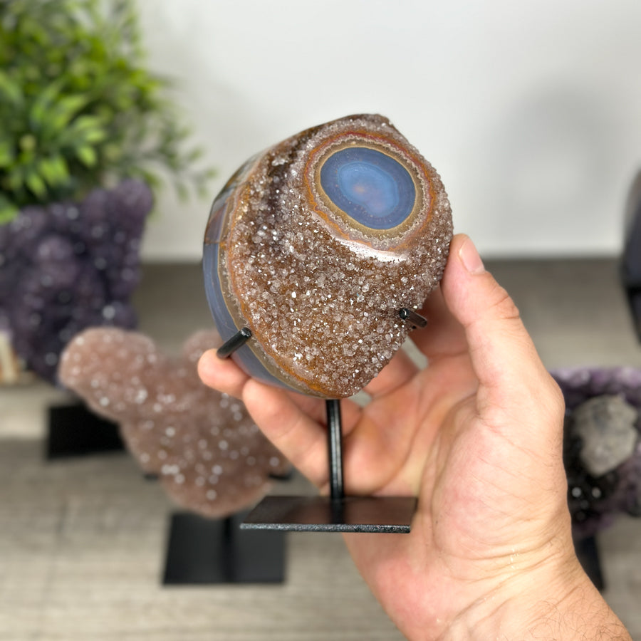 Kristallskulpturen-Set 6-teilig,mit eindrucksvoller Oberflächenstruktur und ausgewählter Mineralvielfalt