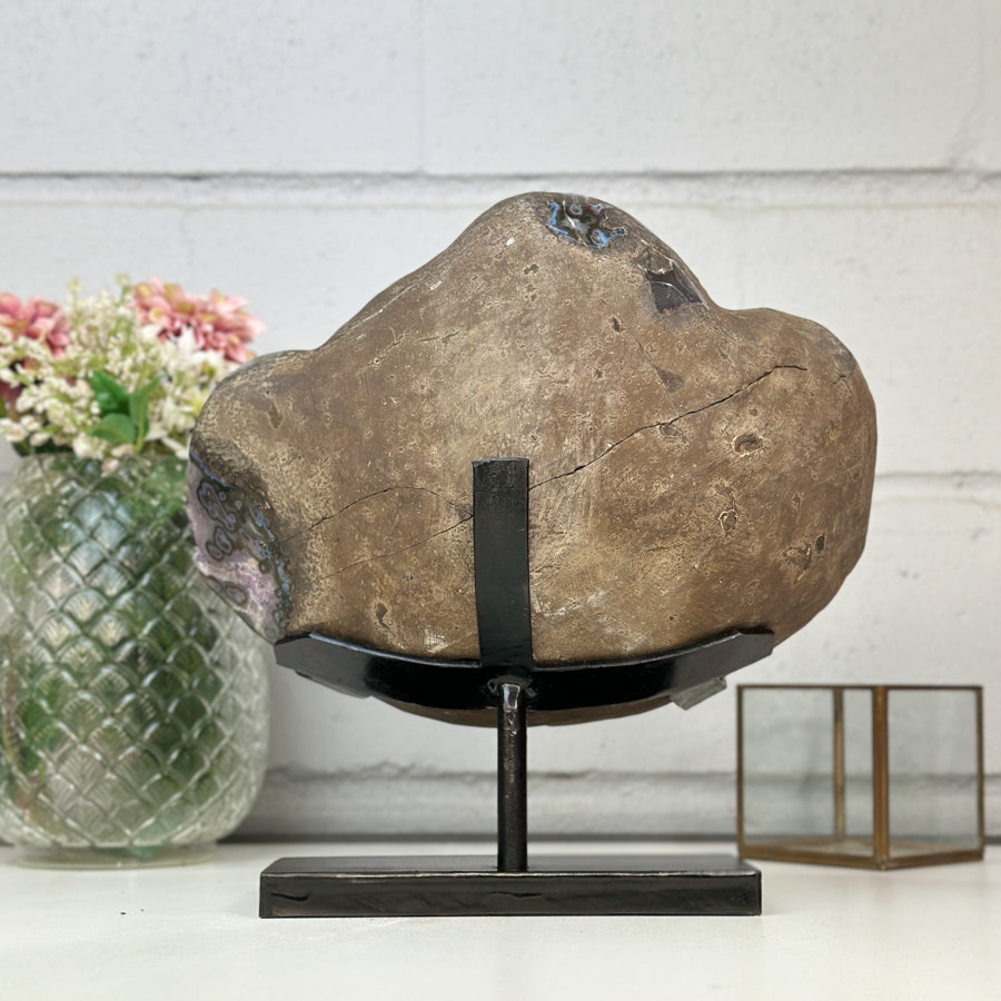 Amethyst-Statement-Cluster mit vielschichtiger Stalaktitbildung, in exklusiver Premiumqualität
