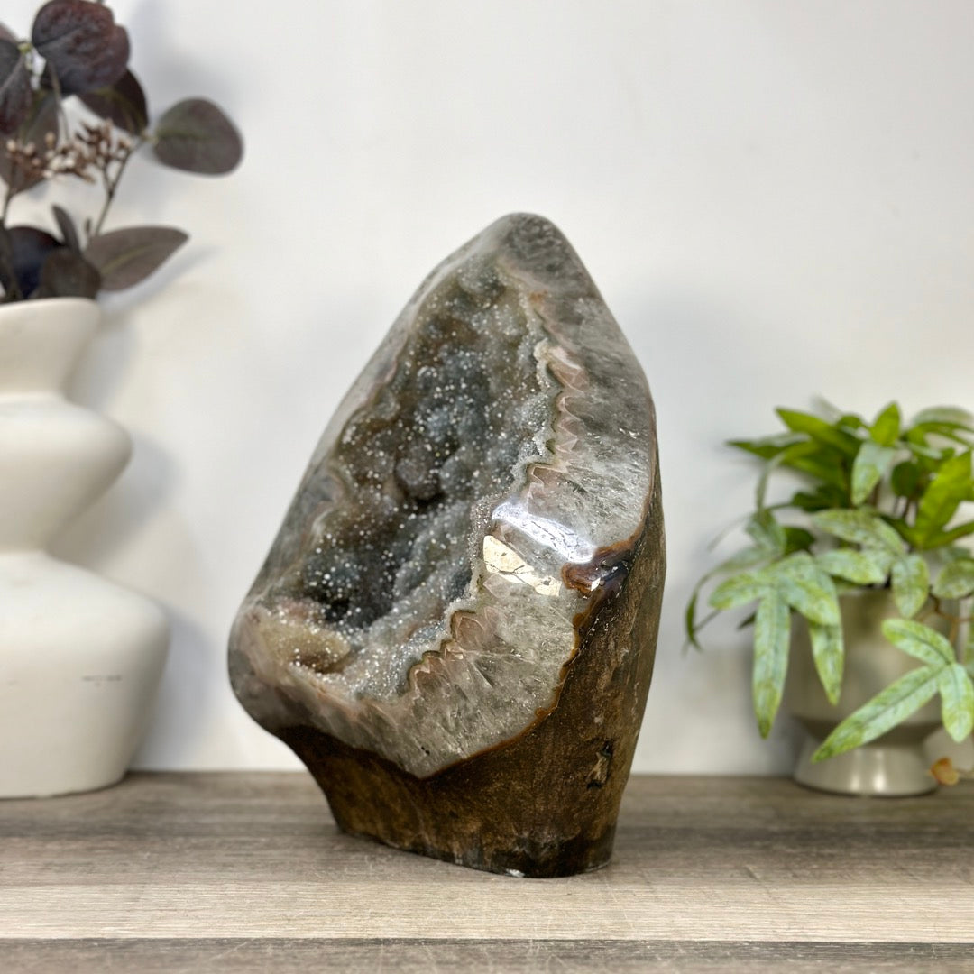 Grüner Zucker-Amethyst als einzigartiges Sammlerstück mit seltener Farbgebung