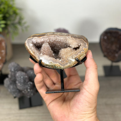 Mineralien-Kathedralen & Drusen-Set 5-teilig, mit vielschichtig ausgeprägten Kristallspitzen