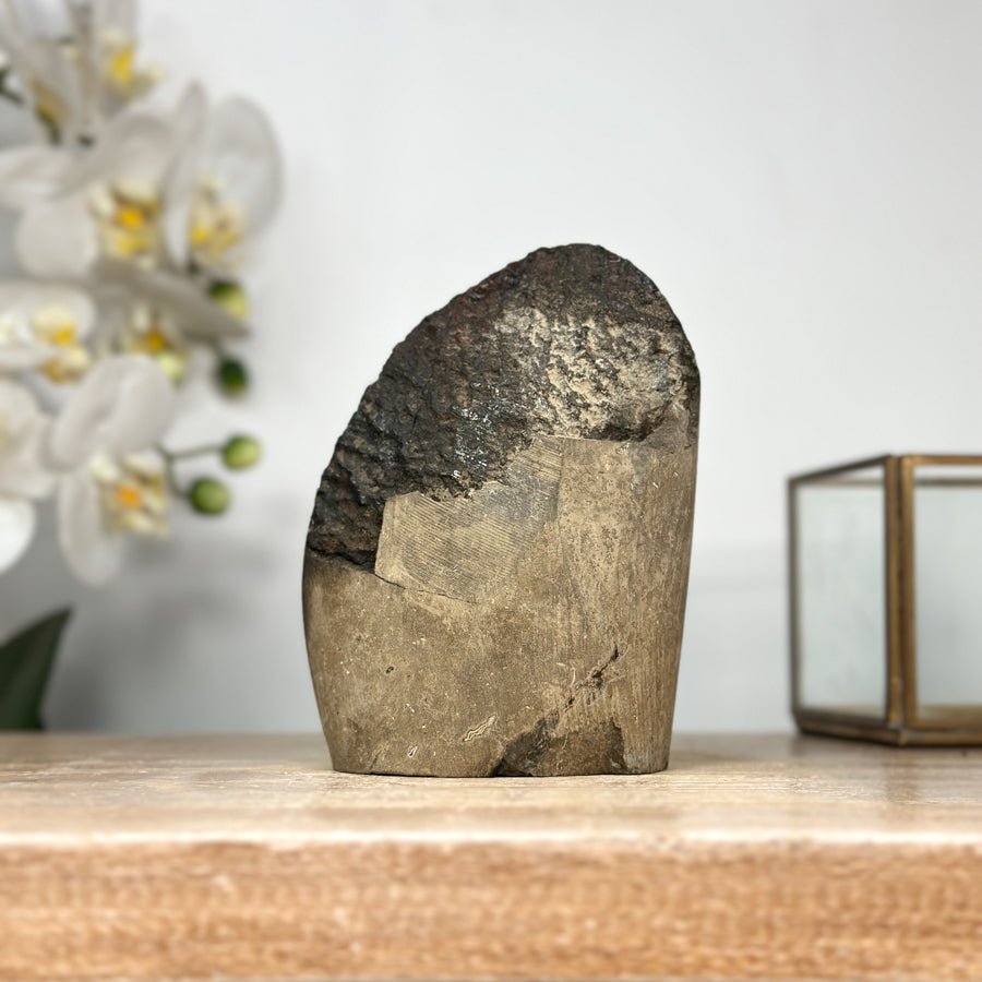 Amethyst-Geode mit dicht gewachsener, tiefvioletter Kristallstruktur