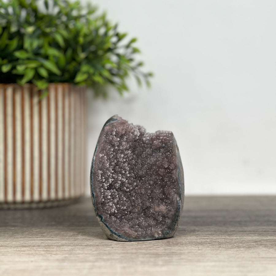 Mineralien-Kathedralen- und Drusen-Set 4-teilig, mit natürlicher Mineralvielfalt