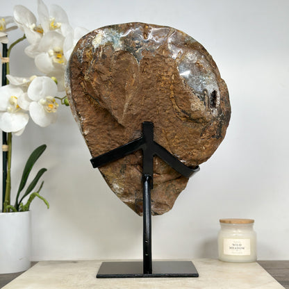 Amethyst-Geode XXL mit einzigartigen Hämatit-Einschlüssen