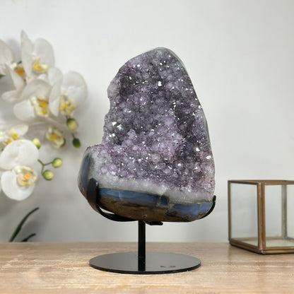Spirit-Amethyst-Exemplar mit vielschichtiger Kristallstruktur