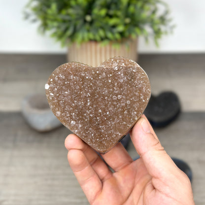 Mineralien-Herzset 5-teilig, mit vielseitiger Mineralstruktur