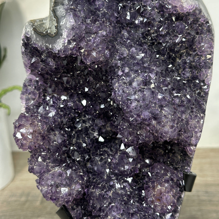 Amethyst-Cluster mit vielschichtiger Tropfsteinstruktur