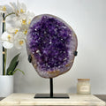 Amethyst-Kristallcluster groß mit ausgewogener Kristallstruktur, in exklusiver Premiumqualität