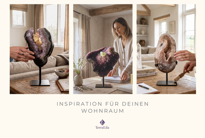 Amethyst-Geode XL mit monumentaler Innenöffnung, in exklusiver Premiumqualität