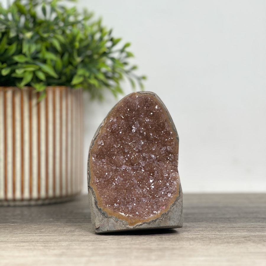 Mineralien-Kathedralen- und Drusen-Set 4-teilig, mit natürlicher Mineralvielfalt