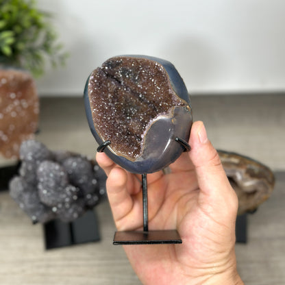 Mineralien-Kathedralen & Drusen-Set 5-teilig, mit vielschichtig ausgeprägten Kristallspitzen