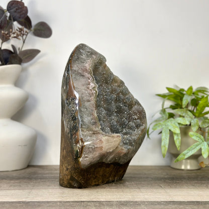 Grüner Zucker-Amethyst als einzigartiges Sammlerstück mit seltener Farbgebung