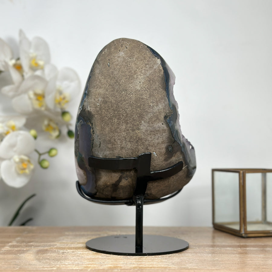 Spirit-Amethyst-Exemplar mit vielschichtiger Kristallstruktur