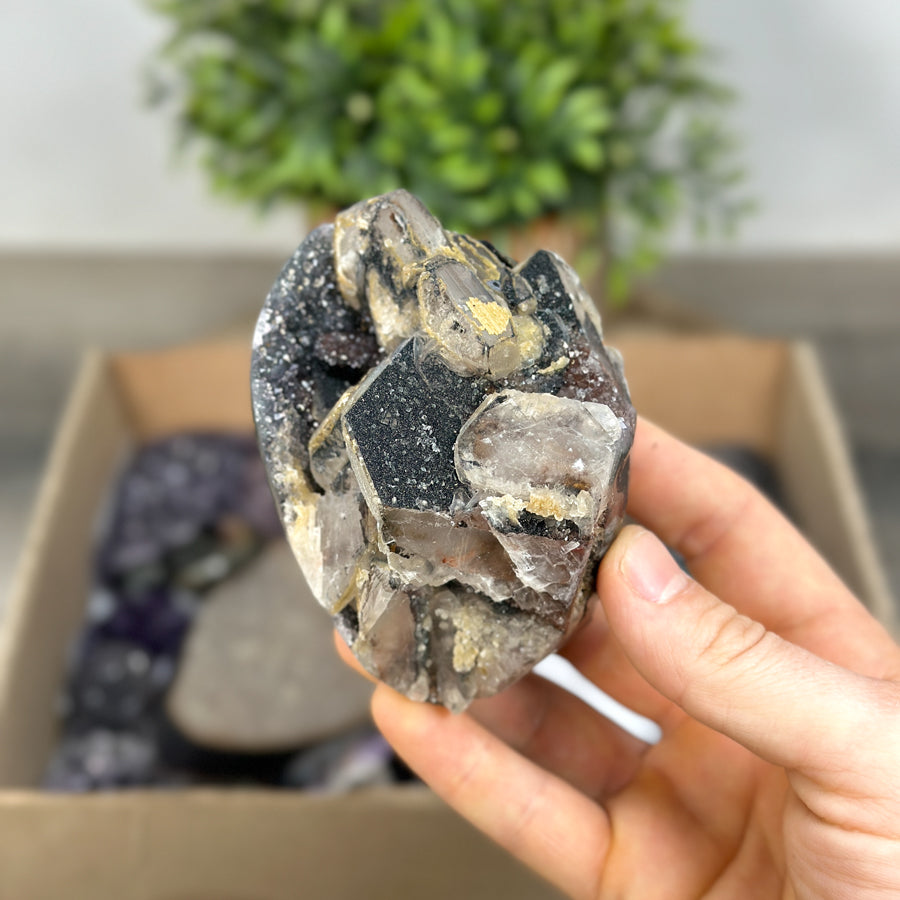 Mineralien-Ensemble mit vielfältiger Mineralstruktur