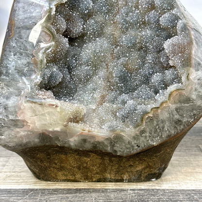 Grüner Zucker-Amethyst als einzigartiges Sammlerstück mit seltener Farbgebung