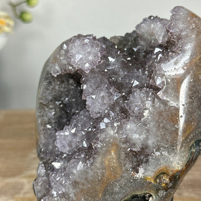 Quarz-Kristallcluster mit dichter Stalaktitenbildung