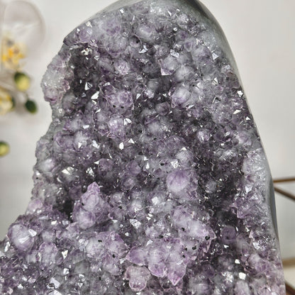 Spirit-Amethyst-Exemplar mit vielschichtiger Kristallstruktur