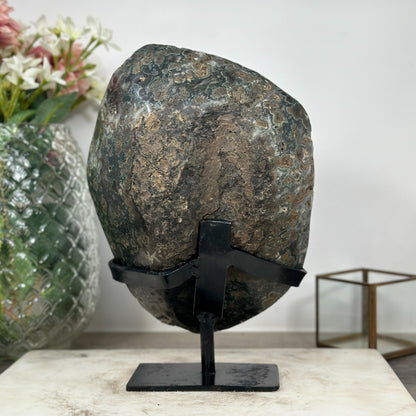 Amethyst-Achat-Kristall mit harmonischer Kristallverwachsung