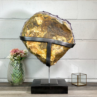 Amethyst-Kristallcluster XL mit massiver Kristalllandschaft, in exklusiver Premiumqualität