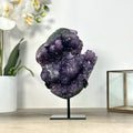 Amethyst-Cluster mit dicht besetzter Tropfsteinstruktur