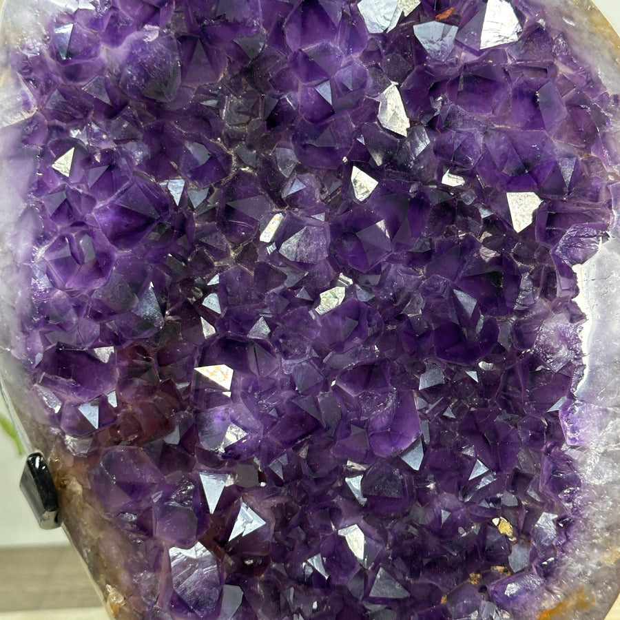 Amethyst-Kristallcluster groß mit ausgewogener Kristallstruktur, in exklusiver Premiumqualität